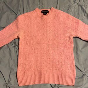 Pink Brooks Brothers 100% Cashmere Sweater
